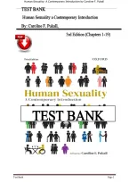 Test Bank for Human Sexuality A Contemporary Introduction third edition by &NewLine;Caroline F&period; Pukall