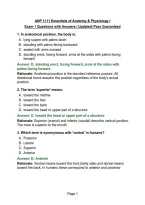 ANP 1111 Exam 1 Essentials of Anatomy & Physiology I Questions with Answers &vert; Updated&vert; Pass Guaranteed