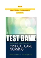 TEST BANK&NewLine;UNDERSTANDING THE ESSENTIALS OF CRITICAL CARE NURSING 3RD EDITION &NewLine;PERRIN all CHAPTERS 1 - 19 COVERED GRADED A&plus;&NewLine;NEWEST VERSION&period;