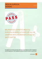 BRUNNER & SUDDARTH&rsquo;S MEDICAL&NewLine;SURGICAL NURSING 15TH EDITION &vert; ALL 68 &NewLine;CHAPTERS WITH ANSWER KEYS AT END OF &NewLine;EACH CHAPTER