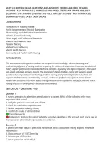 NURS 143 MIDTERM EXAM&ndash; QUESTIONS AND ANSWERS &vert; VERIFIED AND WELL DETAILED&NewLine;ANSWERS &vert; PLUS RATIONALES &vert; DOWNLOAD AND PASS&vert; LATEST EXAM UPDATE 2026&sol;2027&rsqb; &NewLine;QUESTIONS AND ANSWERS &vert; VERIFIED AND WELL DETAILED ANSWERS &vert; PLUS RATIONALES &vert;&NewLine;GUARANTEED PASS &vert; LAT