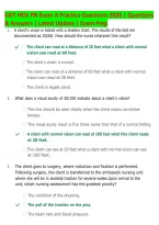 EXIT HESI PN Exam A Practice Questions 2026 &vert; Questions & Answers &vert; Nursing Exam Prep