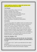 LATEST AHIP FINAL 2026 EXAM &ndash; MEDICARE CERTIFICATION &NewLine;QUESTIONS AND DETAILED SOLUTIONS