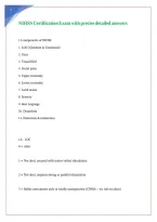 NIHSS Certification Exam with precise detailed answers