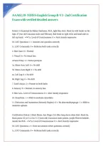 AAA02&period;10- NIHSS-English Group B-V3 - 2nd Certification Exam with verified detailed answers