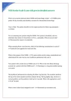 NIH Stroke Scale Exam with precise detailed answers