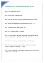 NIH Stroke Scale Exam with accurate detailed answers