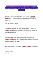 Top Driver Illinois Final Exam Latest 2026&sol;2027 &NewLine;Questions and Correct Detailed Answers Already &NewLine;Graded A&plus; 