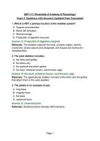 ANP 1111 Exam 1&comma; 2 and Final Exam Essentials of Anatomy & Physiology I Questions with Answers &vert; Updated&vert; Pass Guaranteed