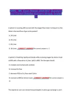 NBRC TMC Exam Newest 2026&sol;2027 Questions &NewLine;and Correct Detailed Answers Already Graded &NewLine;A&plus; 