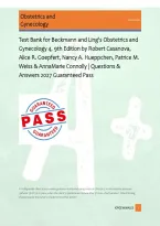 Test Bank for Beckmann and Ling's Obstetrics and &NewLine;Gynecology 4&comma; 9th Edition by Robert Casanova&comma; &NewLine;Alice R&period; Goepfert&comma; Nancy A&period; Hueppchen&comma; Patrice M&period; &NewLine;Weiss & AnnaMarie Connolly &vert; Questions & &NewLine;Answers 2027 Guaranteed Pass
