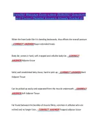 Swedish Massage Exam Latest 2026&sol;2027 Questions &NewLine;and Correct Detailed Answers Already Graded A&plus; 