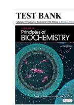 Test Bank For Lehninger Principles of Biochemistry 8th Edition By David L&period; Nelson&semi; Michael M&period; Cox &vert; 9781319228002 &vert; &vert; Chapter 1-28 &vert; All Chapters with Answers and Rationals