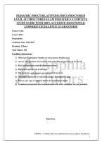 PEDIATRIC PROCTOR&comma; ATI PEDIATRICS PROCTORED EXAM&comma; ATI PROCTORED EXAM PEDIATRICS &vert;COMPLETE STUDY GUIDE WITH 100&percnt; ACCURATE QUESTIONS & ANSWERS&excl; EXCELLENCE GUARANTEED&excl;