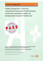Pediatric Nursing Exam 1  &lpar;NUR 230&rpar;&colon; &NewLine;Comprehensive Assessment of Gastrointestinal&comma; &NewLine;Genitourinary&comma; Respiratory&comma; Cardiac&comma; and &NewLine;Developmental Concepts in Pediatric Care 