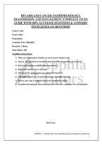 HIV&sol;AIDS AND CANCER&colon; PATHOPHYSIOLOGY&comma; TRANSMISSION&comma; AND MANAGEMENT &vert;COMPLETE STUDY GUIDE WITH 100&percnt; ACCURATE QUESTIONS & ANSWERS&excl; EXCELLENCE GUARANTEED&excl;