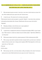 WGU PATHOPHYSIOLOGY FINAL EXAM  &vert;  COMPLETE QUESTIONS WITH EXPERT SOLUTIONS 2026 -2027 LATEST UPDATED &vert; GET A&plus;