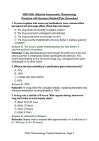WGU D441 Objective Assessment&colon; Pharmacology&NewLine;Questions with Answers&vert; Updated&vert; Pass Guaranteed&NewLine;