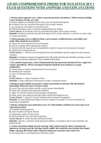 ATI RN COMPREHENSIVE PREDICTOR NGN-STYLE SET 1 EXAM QUESTIONS WITH ANSWERS AND EXPLANATIONS
