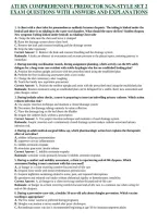 ATI RN COMPREHENSIVE PREDICTOR NGN-STYLE SET 2 EXAM QUESTIONS WITH ANSWERS AND EXPLANATIONS