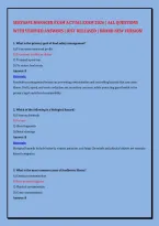 SERVSAFE MANAGER EXAM ACTUAL EXAM 2026 &vert; ALL QUESTIONS &NewLine;WITH VERIFIED ANSWERS &vert; JUST RELEASED &vert; BRAND NEW VERSION
