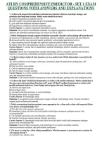 ATI RN COMPREHENSIVE PREDICTOR - SET 1 EXAM QUESTIONS WITH ANSWERS AND EXPLANATIONS