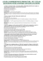 ATI RN COMPREHENSIVE PREDICTOR - SET 3 EXAM QUESTIONS WITH ANSWERS AND EXPLANATIONS