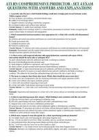 ATI RN COMPREHENSIVE PREDICTOR - SET 4 EXAM QUESTIONS WITH ANSWERS AND EXPLANATIONS