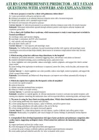 ATI RN COMPREHENSIVE PREDICTOR - SET 5 EXAM QUESTIONS WITH ANSWERS AND EXPLANATIONS