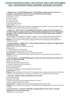 ATI RN CONCEPTS LEVEL 3 NGN-STYLE AND CASE SCENARIOS - SET 1 QUESTIONS WITH ANSWERS AND EXPLANATIONS