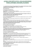 ATI RN Concepts Levels 1&comma; 2&comma; 3 & 4 &plus; Level 3 NGN-Style Case Scenarios &vert; Complete Exam Prep & Practice Questions with Answers and Explanations Bundle