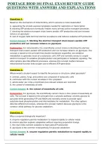 Portage BIOD 101 Essential Biology I Final Exam &plus; Practice Final &vert; Complete Exam Prep & Practice Questions with Answers and Explanations Bundle