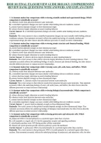 BIOD 101 FINAL EXAM REVIEW GUIDE BIOLOGY COMPREHENSIVE REVIEW BANK QUESTIONS WITH ANSWERS AND EXPLANATIONS