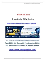 CrowdStrike SIEM Analyst CCSA-205 PDF Questions