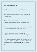 PHYS 261 Cumulative Lab 2026 &ndash; Physics Laboratory Study Guide & Exam Review