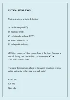 PHYS 261 Final Exam 2026 &ndash; Physics Study Guide&comma; Exam Review & Practice Questions