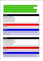 NR 546 Advanced Pharmacology Psychopharmacology Complete Exam Bundle 2026&sol;2027 &vert; PMHNP Midterm & Final &vert; Weeks 1&ndash;8 &vert; Comprehensive Test Bank &vert; Verified Answers & Detailed Rationales
