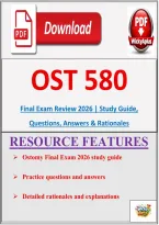 Ostomy Final Exam Study Guide 2026 &vert; A&plus; Questions&comma; Answers & Detailed Rationales