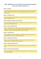 MKT 300 Midterm 1 &lpar;UW-Madison Laurie Brachman&rpar; Questions&NewLine;with Correct Answers &lpar;Grade A&plus;&rpar;