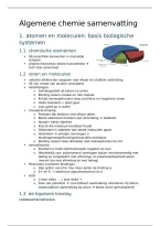 Algemene Chemie Samenvatting &vert; Cel I &vert; Universiteit Gent 