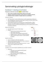 Samenvatting Cytologie&sol;Celbiologie &vert; Cel II &vert; UGent &vert; 2026&sol;27