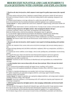HESI RN EXIT NGN-STYLE AND CASE SCENARIOS V1 EXAM QUESTIONS WITH ANSWERS AND EXPLANATIONS