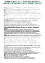 HESI RN EXIT NGN-STYLE AND CASE SCENARIOS V2 EXAM QUESTIONS WITH ANSWERS AND EXPLANATIONS