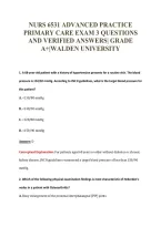 NURS 6531 EXAM PACKAGE DEAL 100&percnt; VERIFIED 2026&sol;2027