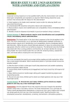 HESI RN EXIT V1 SET 2 NGN QUESTIONS WITH ANSWERS AND EXPLANATIONS