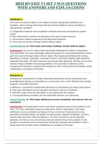 HESI RN EXIT V1 SET 3 NGN QUESTIONS WITH ANSWERS AND EXPLANATIONS