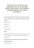 NURS 6531 EXAM PACKAGE DEAL 100&percnt; VERIFIED 2026&sol;2027