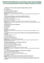 Bundle&colon;&colon;&colon;HESI RN Fundamentals NGN-Style   V1 Case Scenario Sets 1-4 & Exam Sets 1-4 &vert; Complete Exam Prep & Practice Questions with Answers and Explanations 