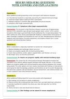 HESI RN MED-SURG QUESTIONS WITH ANSWERS AND EXPLANATIONS
