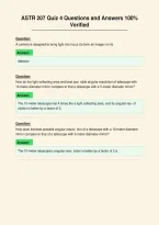 ASTR 207 Quiz 4 Questions and Answers 100&percnt;&NewLine;Verified